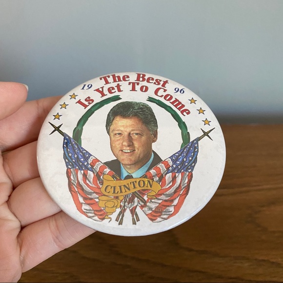 Bill Clinton 1996 Re Election Campaign Button Pin - Picture 4 of 5